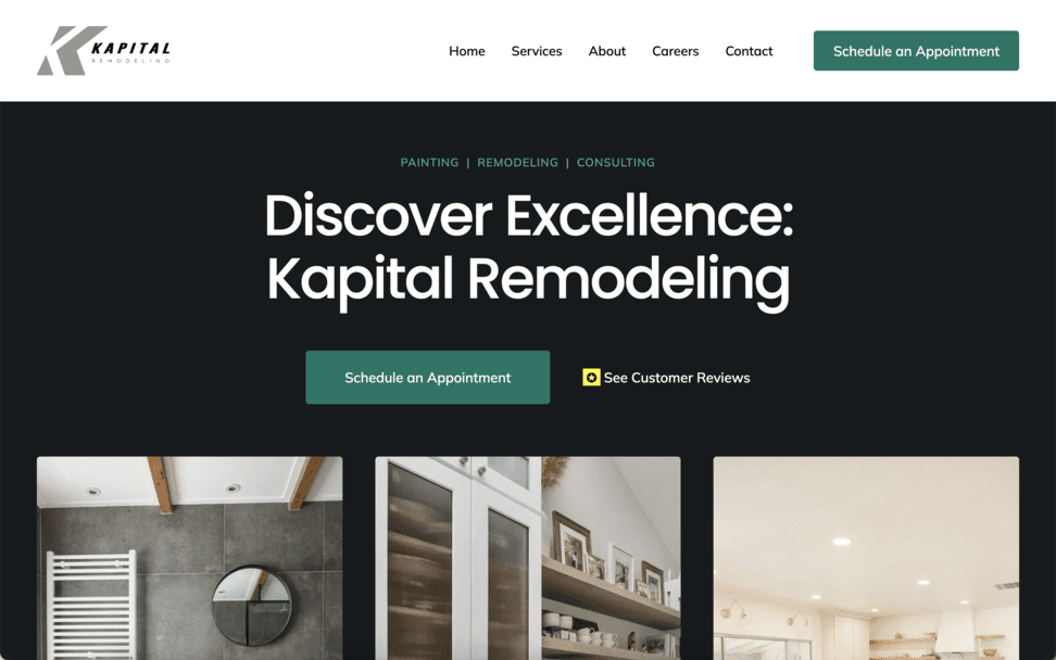 Kapital Remodeling WordPress Website